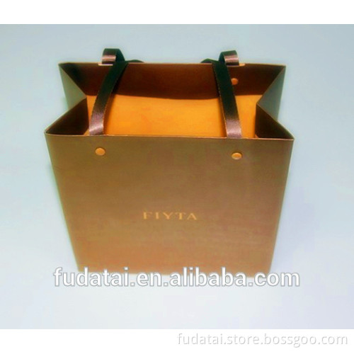 FDT customized matt lamination embossing logo printed watch shopping paper bag